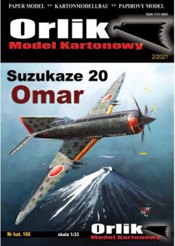 höchstinteressante japanische Jagdflugzeug-Konzeption Suzukaze 20 Omar (1941) 1:33