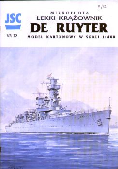 *holländischer Leichtkreuzer De Ruyter (1942) 1:400 Erstausgabe