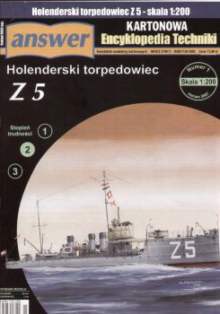 holländisches Torpedoboot Z5  (1920)  1:200
