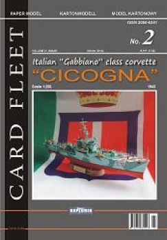 italienische Korvette Cicogna (1943) 1:200 extrem