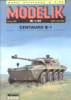 italienischer Rad-Panzerjäger Centauro B-1 (1991) 1:25 Offsetdruck