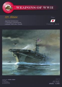 Träger IJN Shinano (1944) inkl sämtliche Zurüstteile 1:200 extrem³, übersetzt