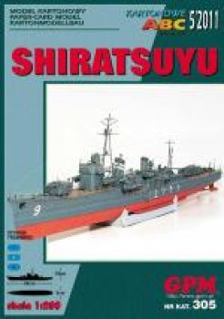 japanischer Zerstörer IJN SHIRATSUYU (1935) 1:200