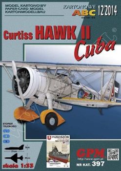 kubanisches Kunstflugflugzeug Curtiss Hawk II Cuba 1:33