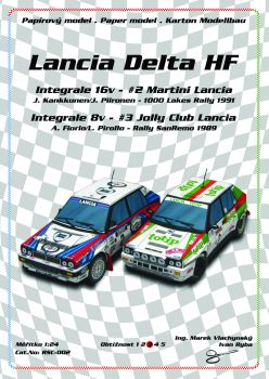 legendäre Lancia Delta HF (2 Modelle 1989/1991) 1:24