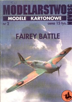 leichtes Bombenflugzeug Fairey Battle 1:33 übersetzt