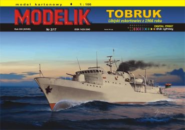 lybische Fregatte TOBRUK (DAT-ASSAWARI-Class) Bj.1966 1:100 Offsetdruck