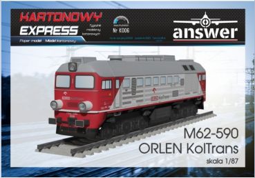 sowjetische Güterzug-Diesellokomotive M62 "Taigatrommel" M62-590 Orlen KolTrans 1:87 (H0)