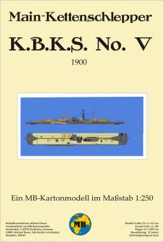 Mainkettenschlepper K.B.K.S. No. V aus dem Jahr 1900 1:250 deutsche Bauanleitung