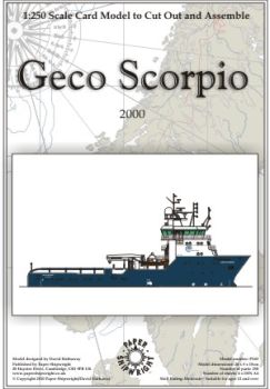 norwegisches kleines Vermessungsschiff MV Geco Scorpio (Bj. 2006) 1:250