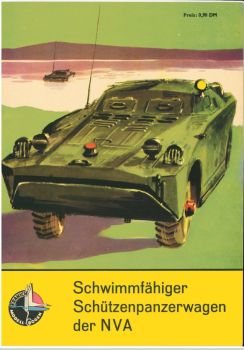 schwimmfähiger Schützenpanzerwagen der NVA BRDM-1 (SPW-40P) 1:25 DDR-Verlag Junge Welt (1963)