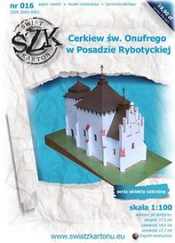 orthodoxe St.Onufry-Kirche in Posada Rybotycka / Polen 1:100