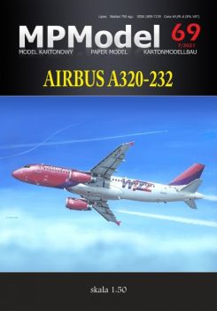 Passagierflugzeug Airbus A320-232  der Wizzair-Fluggesellschaft 1:50 Modelllänge: 75 cm!