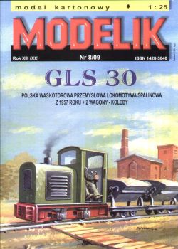 *poln. Diesel-Werklokomotive GLS 30 + 2 Seitenkipper (1957) 1:25