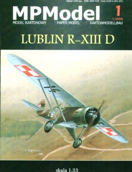 poln. Verbindungsflugzeug und Aufklärer Lublin R-XIIID 1:33
