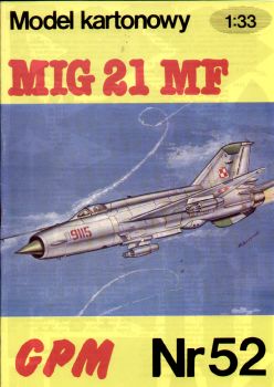 polnische Mikojan-Gurewich Mig-21 MF 1:33 Erstauflage, übersetzt, Silberdruck