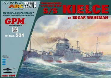 polnischer Transportschiff ss Kielce der US-Klasse N3-S-A2 ex Edgar Wakeman (1944) 1:100