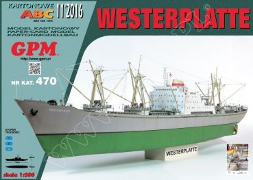 polnischer Frachter Westerplatte aus dem Jahr 1967 1:200 präzise