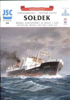 polnischer Kohle-Erz-Frachter Soldek (1949) inkl. LC-Detailsatz 1:250 übersetzt