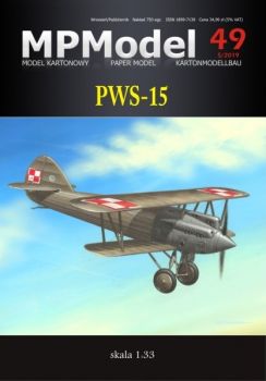 polnisches Jagdflugzeug aus dem Jahr 1930 PWS-15 1:33