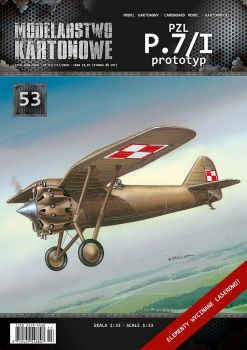 Prototyp des bekanntesten polnischen Jagdflugzeuges der Zwischenkriegszeit PZL P.7a/I 1:33 inkl. Klein-LC-Satz