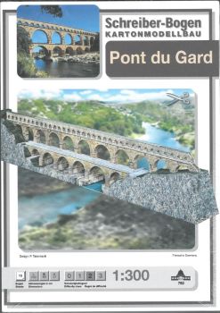 römischer Aquädukt Pont du Gard 1:300 1m-lang!, deutsche Anleitung