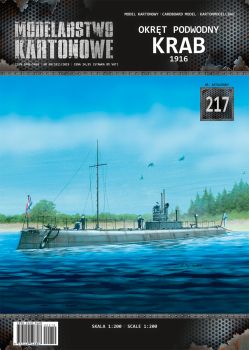 russischer U-Boot-Minenleger Krab (1916) 1:200 extrempräzise²