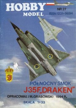 Saab J35F Draken der Schwedischen Luftwaffe 1:33 übersetzt (REPRINT)