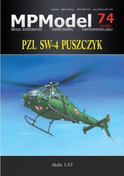 Schul-/Übungshubschrauber PZL SW-4 Puszczyk (Waldkauz) in 4 Kennzeichnungen 1:33 extrem präzise