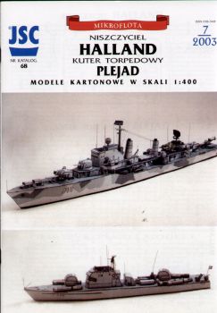 schwedische: Zerstörer Halland + Torpedoboot T-102 Plejad 1:400 (Erstauflage)