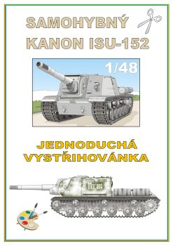 schwere sowjetische Selbstfahrlafette ISU-152 Wintertarnbemalung 1:48 einfach