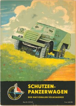 Schützenpanzerwagen der Nationalen Volksarmee BTR-152 (SPW-152) 1:25 DDR-Verlag Junge Welt (Kranich Modell-Bogen, 1959)