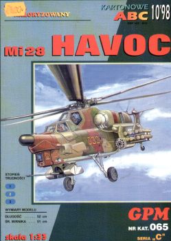 sowjetischer Erdkampfhubschrauber Mil Mi-28 Havoc 1:33 gealtert
