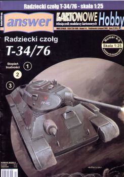 sowjet. Mittelpanzer T-34/76 der Roten Armee (1941) 1:25