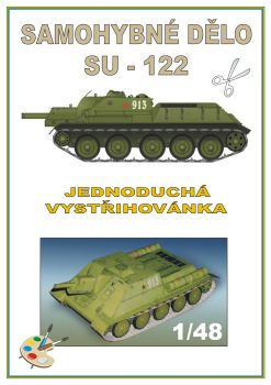 sowjetische Selbstfahrlafette Su-122 grüne Tarnbemalung Roter Armee 1:48 einfach