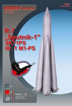 sowjetische Trägerrakete R-7 "Sputnik-1" 8K71PS 1:33