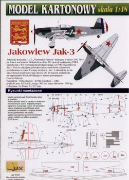 sowjetischer Jäger Jak-3 (Normandie-Regiment) 1:48