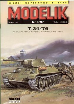 sowjetischer Mittelpanzer T-34/76 der Roten Armee (1940) 1:25 Offset, ANGEBOT