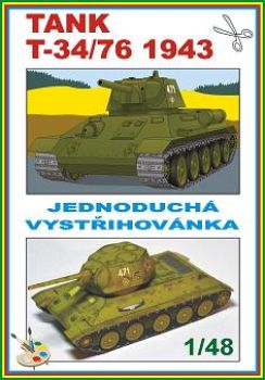 sowjetischer Panzer T-34/76 (1943) 1:48 einfach