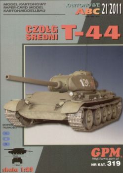 sowjetischer Panzer T-44 der Roten Armee (1956) 1:25