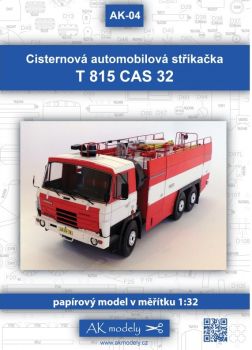 tschechischer Löschfahrzeug Tatra T815 CAS 32 1:32 extrem präzise