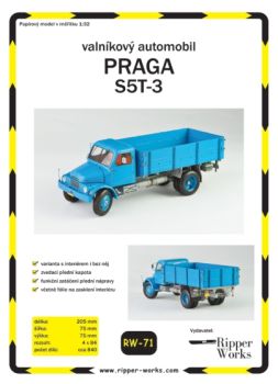 tschechoslowakischer Pritschenfahrzeug Praga S5T-3 (1956) 1:32 präzise