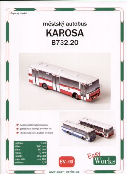 ungarischer Stadtbus Karosa B732.20 (DP Prag) 1:43