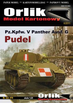 Beutepanzer Pz.Kpfw.V Panther Ausf. G "Pudel" (1944) 1:25