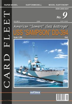 US-Zerstörer USS Sampson DD-394 (1943) 1:200 extrempräzise³