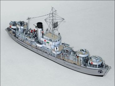 Vorpostenboot Lützow V1102 der  Deutschen Kriegsmarine Wasserlinienmodell 1:200