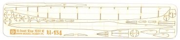 Spantensatz für U-Boot U-134 des Typs VIIC der 5. U-Boot-Flottille 1:200 Model Hobby Nr. 63