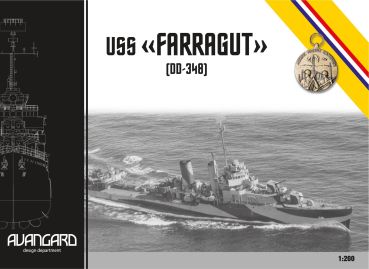 US-Amerikanischer Zerstörer USS-Farragut-DD348  1:200  (Avangard)
