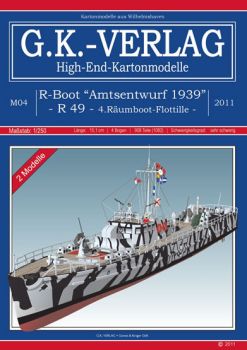 zwei R-Boote "Amtsentwurf 1939" R 49 (div. Bemalungen) 1:250 deutsche Anleitung, extrem