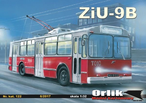 Trolleybus Oberleitungsbus ZiU-9B (ZiU 682B) Warschauer Verkehrsbetriebe 1970er 1:32